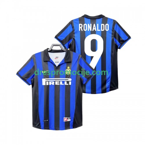 Inter Milan Roanldo 9 1999 Dres Retro Domaći 1998 Kratkih Rukava Inter Milan Roanldo 9 1999 Dres Retro Domaći 1998 Kratkih Rukava